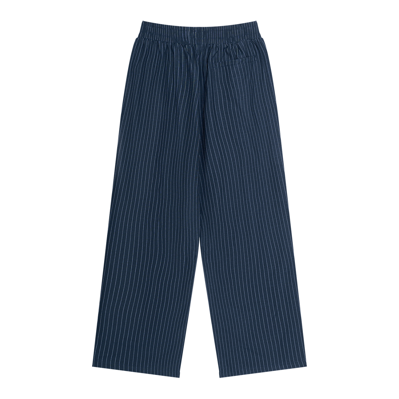 Unisex Striped Pleated Trousers
