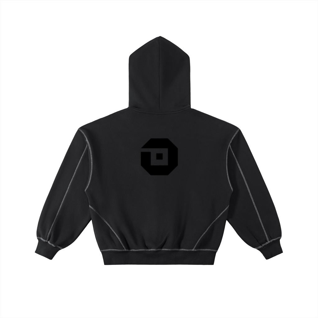 Sino Contrast-Stitched Hoodie