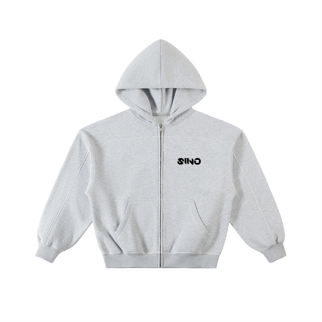Sino Contrast-Stitched Unisex Hoodie