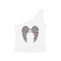 Sino Fallen angel Women's One-Shoulder Crop Tank