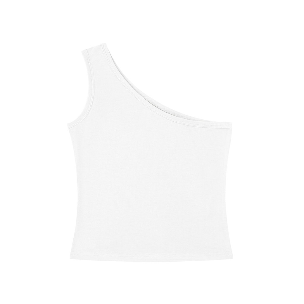 Sino Fallen angel Women's One-Shoulder Crop Tank